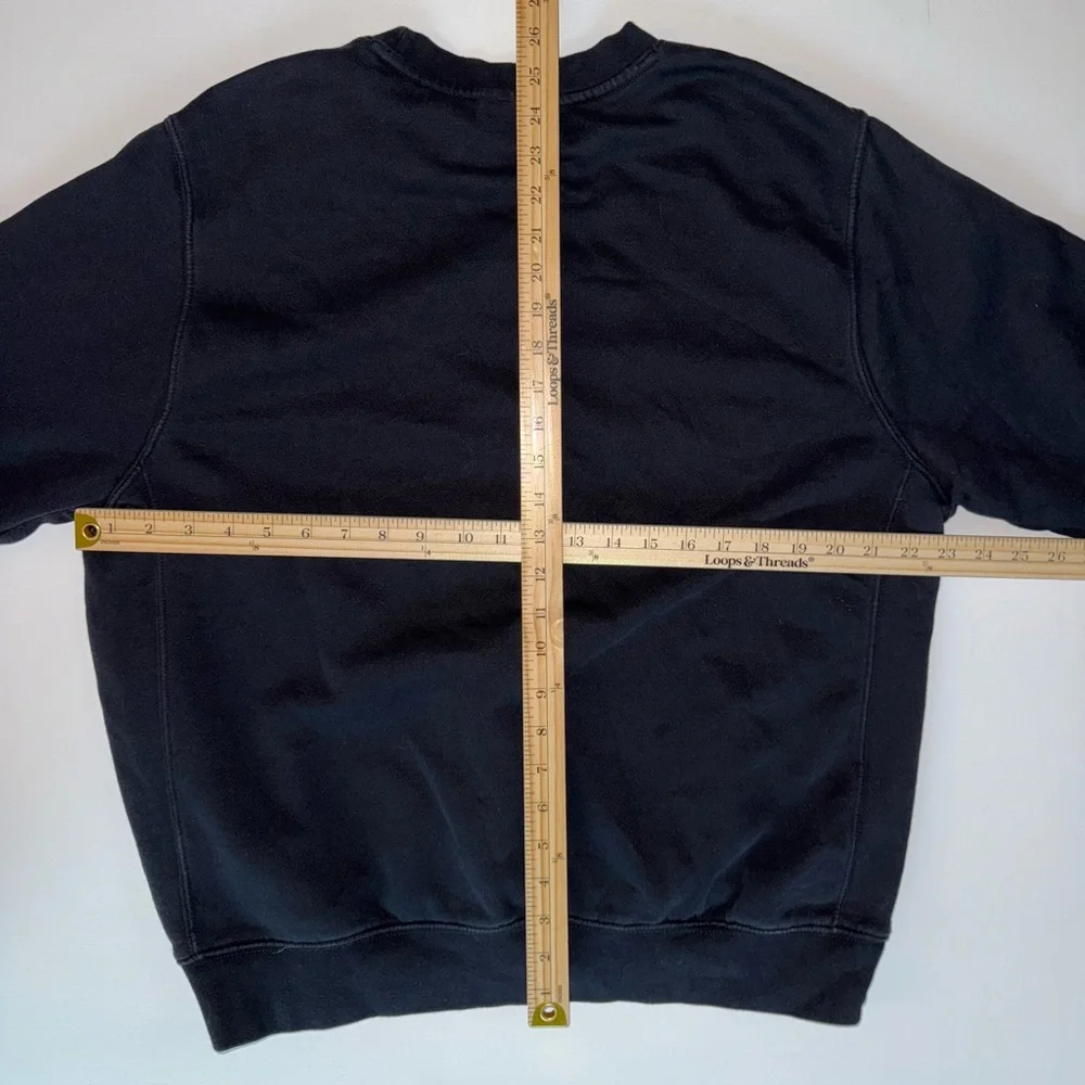 Nike Men’s Large Just Do It Crew Neck Sweatshirt Black - Picture 6 of 6